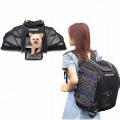 Torba rowerowa Rockbros transportowa dla kotów i psów. Czarne torby na ramię ROCKBROS, bez wzorów, z bawełny, na ramię, bez dodatków. Za 456.99 zł.