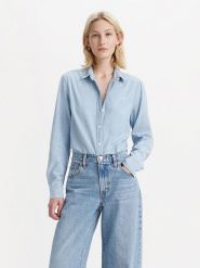 Levi's Koszula w kolorze błękitnym rozmiar: S. Niebieskie koszule Levi's®, s, bez wzorów, z bawełny, bez kołnierzyka, bez ramiączek. Za 116.32 zł.