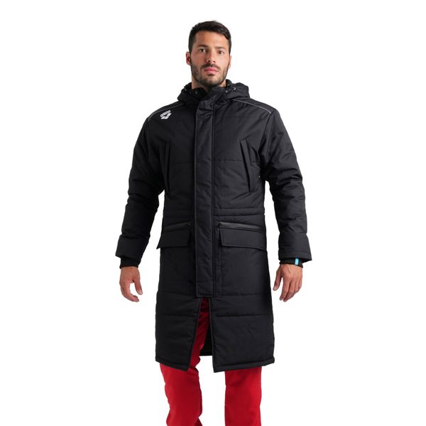 Parka Arena Team Solid. Czarne parki Arena, sportowe, bez kaptura. Za 703.00 zł.