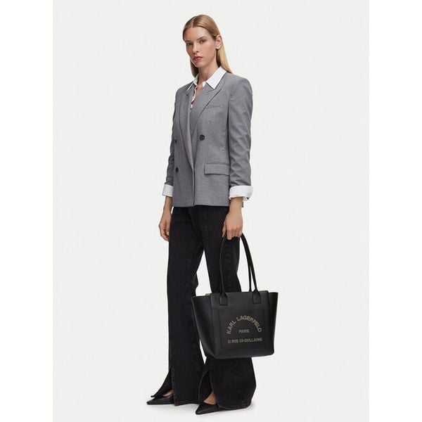 Torebka KARL LAGERFELD. Czarne shopper KARL LAGERFELD, bez wzorów, bez dodatków. Za 1,299.00 zł.