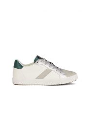 Geox Sneakersy "Blomiee" w kolorze biało-zielono-szarym rozmiar: 36. Białe trampki Geox, bez wzorów, bez zapięcia. Za 162.49 zł.