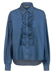 Herrlicher Koszula dżinsowa w kolorze granatowym rozmiar: M. Niebieskie koszule Herrlicher, m, z aplikacjami, z bawełny, bez kołnierzyka, bez ramiączek. Za 147.91 zł.