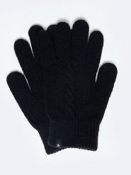 BIG STAR Rękawiczki w kolorze czarnym rozmiar: onesize. Czarne rękawiczki Big Star, bez wzorów, z materiału, retro. Za 32.99 zł.