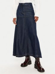 Munthe Spódnica jeansowa Tuxya 243122024314 Granatowy Regular Fit. Niebieskie spódnice Munthe, bez wzorów, z jeansu. Za 519.99 zł.