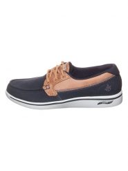 Skechers Sneakersy "Arch Fit Upift - Cruise'n By" w kolorze granatowo-jasnobrązowym rozmiar: 36,5. Brązowe trampki Skechers, bez wzorów, bez zapięcia. Za 153.34 zł.