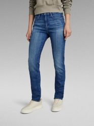 G-Star Dżinsy - Slim fit - w kolorze niebieskim rozmiar: W26/L30. Niebieskie jeansy G-Star, l, z aplikacjami. Za 210.81 zł.
