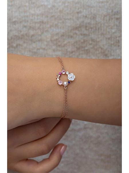 Lodie Silver Srebrna bransoletka z cyrkoniami rozmiar: onesize. Szare bransoletki Lodie Silver, z cyrkonią, srebrne. Za 87.81 zł.