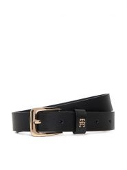 Tommy Hilfiger Pasek Damski Th Libre 2.5 AW0AW17767 Czarny. Czarne paski TOMMY HILFIGER, bez wzorów, ze skóry. Za 239.99 zł.