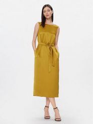 Weekend Max Mara Sukienka codzienna Baiardo 2415221021 Żółty Regular Fit. Żółte sukienki Weekend Max Mara, na co dzień, bez wzorów, z syntetyku, bez kołnierzyka, bez ramiączek, proste. Za 599.99 zł.