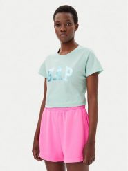 Gap T-Shirt 729555-13 Zielony Regular Fit. Zielone t-shirty GAP, l, bez wzorów, z bawełny, bez kołnierzyka, bez ramiączek. Za 79.99 zł.