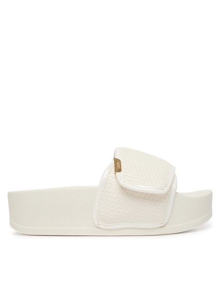 Liu Jo Klapki Mykonos 04 BA6079 EX022 Écru. Białe klapki Liu Jo, bez wzorów, ze skóry, bez obcasa. Za 329.99 zł.