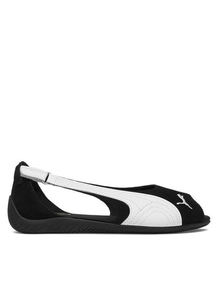 Puma Baleriny Speedcat Sandal 404839 01 Czarny. Czarne baleriny Puma, bez wzorów, ze skóry, bez obcasa. Za 214.99 zł.
