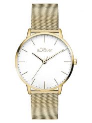 S.Oliver Zegarek kwarcowy w kolorze złoto-białym rozmiar: onesize. Białe, analogowe zegarki S.Oliver, metalowe. Za 173.99 zł.