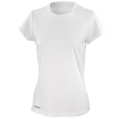 Damska Koszulka Szybkoschnąca. Czarne bluzki SPIRO, bez wzorów, sportowe, bez kołnierzyka, bez ramiączek. Za 59.99 zł.