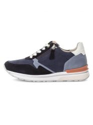 Gabor Skórzane sneakersy w kolorze błękitno-granatowo-białym rozmiar: 36. Białe trampki Gabor, bez wzorów, bez zapięcia. Za 200.60 zł.