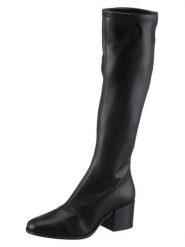 Heine Skórzane kozaki w kolorze czarnym rozmiar: 36. Czarne kozaki Heine, na zimę, bez obcasa, bez zapięcia. Za 95.92 zł.