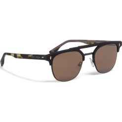 Okulary przeciwsłoneczne BOSS - 0968/S Matt Black 003. Czarne okulary przeciwsłoneczne Boss, bez wzorów, z tworzywa sztucznego. W wyprzedaży za 619.00 zł.