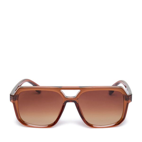 Okulary przeciwsłoneczne JENNY. Brązowe okulary przeciwsłoneczne Jenny, bez wzorów. Za 39.99 zł.