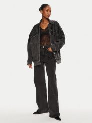 Gestuz Kurtka jeansowa Similina 10909653 Szary Loose Fit. Szare kurtki Gestuz, l, bez wzorów, z bawełny, bez kaptura. Za 1,239.00 zł.