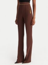 Elisabetta Franchi Spodnie materiałowe PA-141-57E2-V420 Brązowy Regular Fit. Brązowe spodnie materiałowe Elisabetta Franchi, bez wzorów, z materiału. Za 1,819.00 zł.
