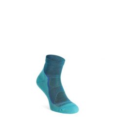 Skarpety merino damskie Darn Tough Light Hiker 1/4 Lightweight with Cushion. Zielone skarpety DARN TOUGH, bez wzorów. Za 146.99 zł.