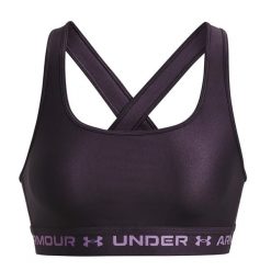 Stanik fitness cardio Under Armour Crossback Mid. Fioletowe bielizna sportowa Under Armour, xs, bez wzorów. Za 73.99 zł.