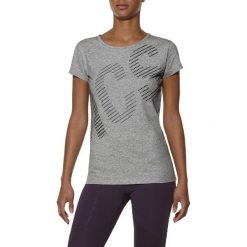 T-shirt Asics Graphic SS Tee 126295-0714. Szare t-shirty Asics, xs, bez wzorów, z bawełny, bez kołnierzyka, bez ramiączek. W wyprzedaży za 79.99 zł.