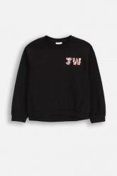 T-shirt z długim rękawem. Czarne t-shirty COCCODRILLO, uniwersalny, bez wzorów, z bawełny, bez kołnierzyka, bez ramiączek. W wyprzedaży za 39.90 zł.