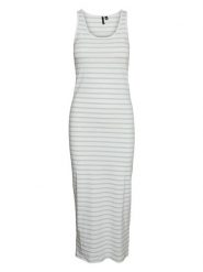Vero Moda Sukienka w kolorze biało-granatowym rozmiar: XS. Białe sukienki Vero Moda, xs, bez wzorów, bez kołnierzyka, bez ramiączek, maxi. Za 66.00 zł.