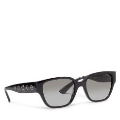 Okulary przeciwsłoneczne Vogue. Czarne okulary przeciwsłoneczne Vogue, bez wzorów. Za 399.99 zł.