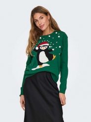 ONLY Sweter w kolorze zielonym rozmiar: M. Zielone swetry Only, m, bez wzorów, ze splotem, bez ramiączek. Za 70.41 zł.
