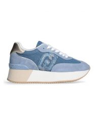 Liu Jo Skórzane sneakersy w kolorze błękitno-niebieskim rozmiar: 38. Niebieskie trampki Liu Jo, bez wzorów, z materiału, bez zapięcia. Za 332.24 zł.