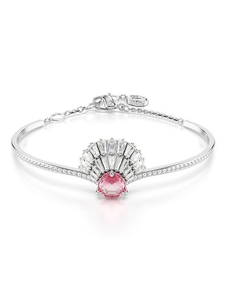 Swarovski Bransoletka z elementem ozdobnym rozmiar: onesize. Różowe bransoletki SWAROVSKI, z cyrkonią, metalowe. Za 256.09 zł.