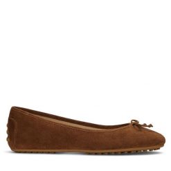 Baleriny LAUREN RALPH LAUREN. Brązowe baleriny Lauren Ralph Lauren, bez wzorów, bez obcasa. Za 339.99 zł.