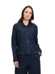BETTY & CO Kurtka przejściowa w kolorze granatowym rozmiar: 42. Niebieskie kurtki Betty & Co, bez wzorów, bez kaptura. Za 104.95 zł.