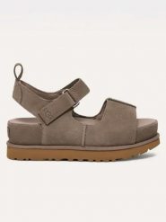 UGG Sandały "Goldenstar HI" w kolorze brązowym rozmiar: 38. Brązowe sandały UGG, bez wzorów, klasyczne, z otwartym noskiem, bez obcasa, na platformie, bez zapięcia. Za 462.29 zł.