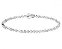 Bransoletka z białego złota z brylantami - 17 cm - 0,95 ct - próba 750. Białe bransoletki Apart, z brylantem, złote. Za 17,990.00 zł.