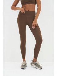 Onamaste Legginsy sportowe "Geneva" w kolorze brązowym rozmiar: S/M. Brązowe legginsy Onamaste, m, bez wzorów, z materiału, outdoorowe. Za 132.05 zł.