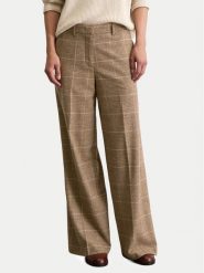Marc O'Polo Spodnie palazzo 508 0150 10417 Beżowy Wide Fit. Brązowe spodnie materiałowe Marc O'Polo, bez wzorów, z materiału. Za 859.99 zł.