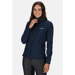 Softshell damski Connie V. Niebieskie kurtki sportowe Regatta, xl, bez wzorów, z polaru, bez kaptura, trekkingowe. W wyprzedaży za 159.99 zł.