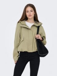 ONLY Kurtka przejściowa w kolorze oliwkowym rozmiar: S. Brązowe kurtki Only, s, bez wzorów, bez kaptura. Za 136.78 zł.