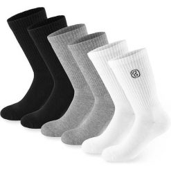 BRUBAKER skarpety sportowe 6 par unisex oddychające retro - Mix kolorów. Białe skarpety X2, bez wzorów. Za 122.99 zł.