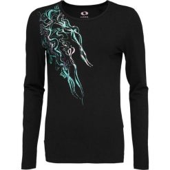 LOAP Abmora Damska koszulka z długim rękawem Czarna M. Czarne bluzki LOOP, m, bez wzorów, sportowe, bez kołnierzyka, bez ramiączek. Za 166.99 zł.