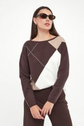 Sweter damski w romby JOSEPH RIBKOFF. Swetry Joseph Ribkoff, xs, bez wzorów, bez ramiączek. Za 949.00 zł.
