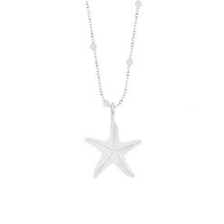 Naszyjnik z kulkami z zawieszką Starfish posrebrzany. Naszyjniki Lilou, posrebrzane. Za 248.00 zł.
