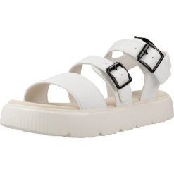 Sandały GEOX J SANDAL KODETTE GIR Biały. Białe sandały Geox, bez wzorów, z syntetyku, bez obcasa, bez zapięcia. Za 199.99 zł.