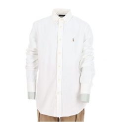 Second life - Polo Ralph Lauren koszula damska Oxford klasyczna - Jak nowy. Białe koszule RALPH LAUREN, l, bez wzorów, eleganckie, bez kołnierzyka, bez ramiączek. Za 170.36 zł.