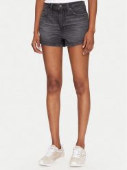 Guess Szorty jeansowe W5GD0Y D5M71 Czarny Regular Fit. Czarne szorty Guess, z aplikacjami, z bawełny. Za 289.99 zł.