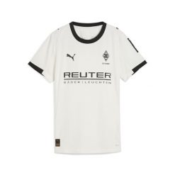 Damska koszulka domowa Borussia Mönchengladbach 25/26 PUMA Warm White Black. Białe bluzki Puma, m, bez wzorów, sportowe, bez kołnierzyka, bez ramiączek. Za 439.00 zł.
