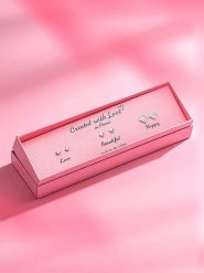 Created with Love 3-częściowy zestaw kolczyków-wkrętek "Lucky" z cyrkoniami rozmiar: onesize. Szare kolczyki Created with Love, z cyrkonią, srebrne. Za 56.99 zł.